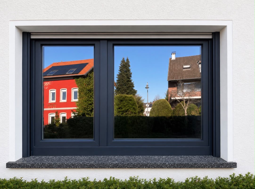 Fensterfront in Anthrazit, Köln